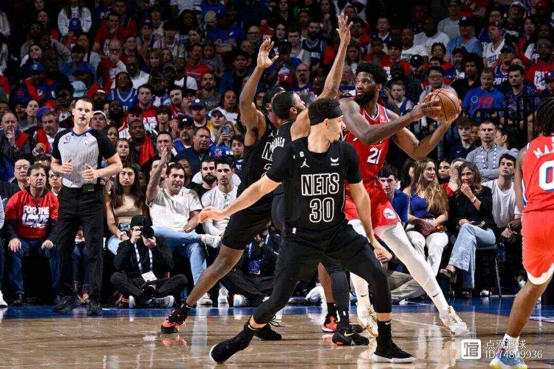 火箭横扫篮网，恩比德三分雨点燃全场